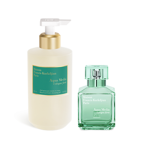 Aqua Media Cologne forte, , hi-res, Scented hand & body cleansing gel <br>and Eau de parfum Duo